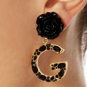 Dolce & Gabbana DG Brass, Crystal and Resin Clip Earrings